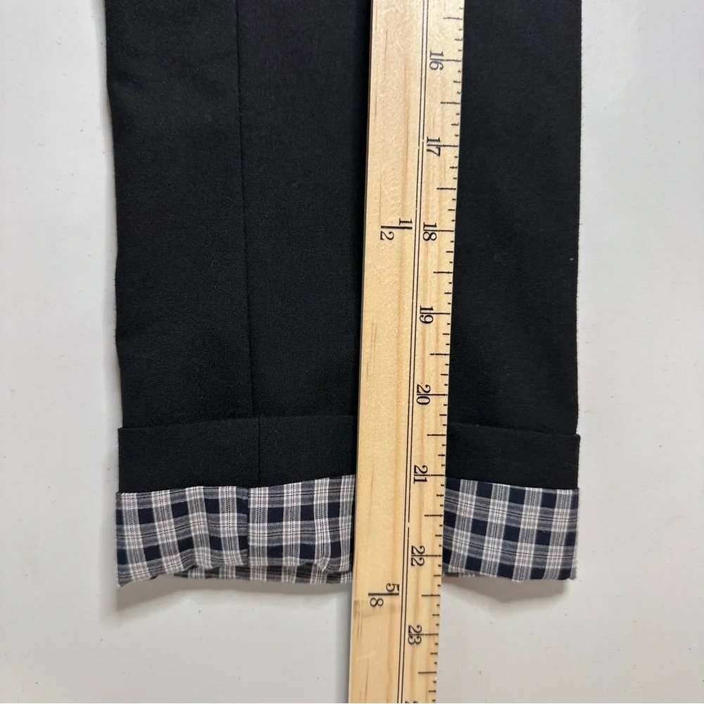 Gianni Bini Blazer Jacket Sz 6 Black One Button Contrast‎ Lining Career Business